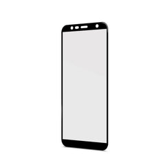 FULLGLASS - Vetro 9H con bordo colorato nero compatibile con Samsung Galaxy J4+