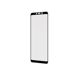 FULLGLASS - Vetro 9H con bordo colorato nero compatibile con Samsung Galaxy A9 2018