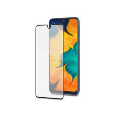 FULLGLASS - Vetro 9H con bordo colorato nero compatibile con Samsung Galaxy A40/ A40 Enterprise Edition