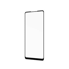 FULLGLASS - Vetro 9H con bordo colorato nero compatibile con Samsung Galaxy A21s