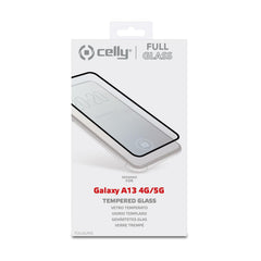 FULLGLASS - Vetro 9H con bordo colorato nero compatibile con Samsung Galaxy A13 5G/ A13 4G/ A04s/ M13 4G