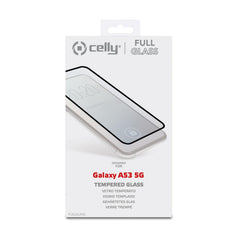 FULLGLASS - Vetro 9H con bordo colorato nero compatibile con Samsung Galaxy A53 5G/ Galaxy A53 5G Enterprise Edition