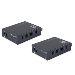 LEVELONE FVT-2202 - SET DI MEDIA CONVERTER Fast Ethernet da RJ45 a SC BIDI, FIBRA MONOMODALE, 20km
