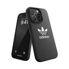 ADIDAS ORIGINALS - Cover ADICOLOR in TPU flessibile e bordi rialzati colore nero compatibile con Apple iPhone 14 Pro