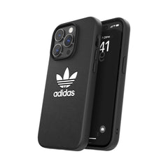 ADIDAS ORIGINALS - Cover ADICOLOR in TPU flessibile e bordi rialzati colore nero compatibile con Apple iPhone 14 Pro