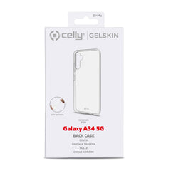 GELSKIN - Cover morbida trasparente in TPU compatibile con Samsung Galaxy A34 5G/ Galaxy A34 5G Enterprise Edition