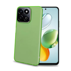 GELSKIN - Cover morbida trasparente verde in TPU compatibile con Honor 200 Smart