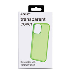 GELSKIN - Cover morbida trasparente verde in TPU compatibile con Honor 200 Smart