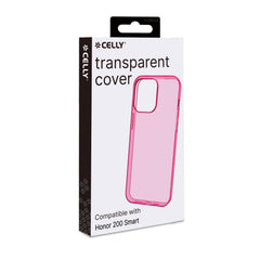 GELSKIN - Cover morbida trasparente rosa in TPU compatibile con Honor 200 Smart