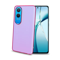 GELSKIN - Cover morbida trasparente rosa in TPU compatibile con Oneplus Nord CE 4 Lite