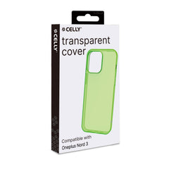 GELSKIN - Cover morbida trasparente verde in TPU compatibile con Oneplus Nord 3
