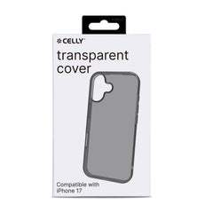 GELSKIN - Cover morbida trasparente nero in TPU compatibile con Apple iPhone 17 [IPHONE 17 CASES]