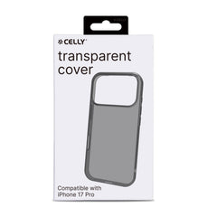 GELSKIN - Cover morbida trasparente nero in TPU compatibile con Apple iPhone 17 Pro [IPHONE 17 CASES]