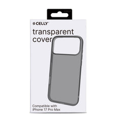 GELSKIN - Cover morbida trasparente nero in TPU compatibile con Apple iPhone 17 Pro Max [IPHONE 17 CASES]