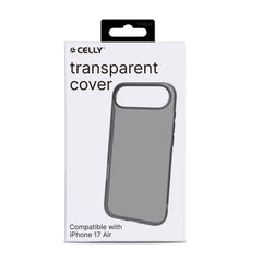 GELSKIN - Cover morbida trasparente nero in TPU compatibile con Apple iPhone Air [IPHONE 17 CASES]
