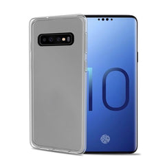 GELSKIN - Cover morbida trasparente nero in TPU compatibile con Samsung Galaxy S10+