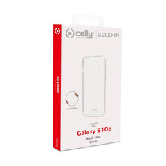 GELSKIN - Cover morbida trasparente nero in TPU compatibile con Samsung Galaxy S10e