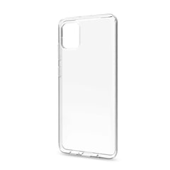GELSKIN - Cover morbida trasparente nero in TPU compatibile con Samsung Galaxy A31