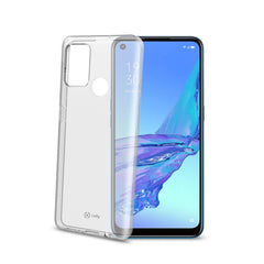 GELSKIN - Cover morbida trasparente nero in TPU compatibile con Oppo A53/ A53S