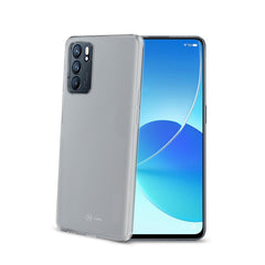GELSKIN - Cover morbida trasparente nero in TPU compatibile con Oppo Reno 6 5G