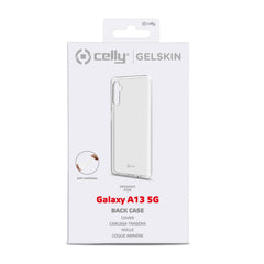 GELSKIN - Cover morbida trasparente nero in TPU compatibile con Samsung Galaxy A13 5G/ Galaxy A04s