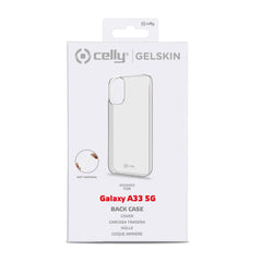 GELSKIN - Cover morbida trasparente nero in TPU compatibile con Samsung Galaxy A33 5G/ Galaxy A33 5G Enterprise  Edition