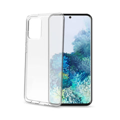 GELSKIN - Cover morbida trasparente nero in TPU compatibile con Samsung Galaxy S20+