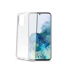 GELSKIN - Cover morbida trasparente nero in TPU compatibile con Samsung Galaxy S20