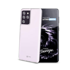 GELSKIN - Cover morbida trasparente nero in TPU compatibile con Samsung Galaxy S21 Ultra 5G/ Galaxy S21 Ultra 5G Enterprise Edition