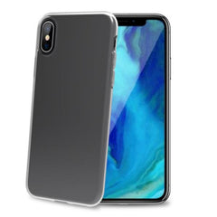 GELSKIN - Cover morbida trasparente nero in TPU compatibile con Apple iPhone Xs Max