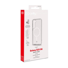 GELSKINMAG - Cover morbida trasparente nero in TPU compatibile con la tecnologia Magsafe per Samsung Galaxy S23 5G/ Galaxy S23 5G Enterprise Edition