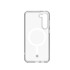 GELSKINMAG - Cover morbida trasparente in TPU, compatibile con la tecnologia Magsafe, anello magnetico color Bianco per Samsung Galaxy S24 5G/ Galaxy S24 5G Enterprise Edition