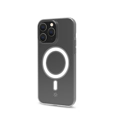 GELSKINMAG - Cover morbida trasparente in TPU, compatibile con la tecnologia Magsafe, anello magnetico color Bianco per Apple iPhone 15 Pro [IPHONE 15 CASES]