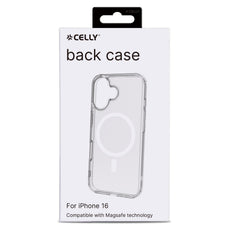 GELSKINMAG - Cover morbida trasparente in TPU, compatibile con la tecnologia Magsafe, anello magnetico color Bianco per Apple iPhone 16 [IPHONE 16 CASES]