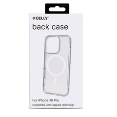 GELSKINMAG - Cover morbida trasparente in TPU, compatibile con la tecnologia Magsafe, anello magnetico color Bianco per Apple iPhone 16 Pro [IPHONE 16 CASES]