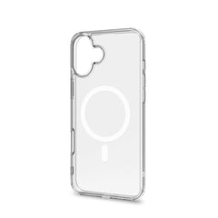 GELSKINMAG - Cover morbida trasparente in TPU compatibile con la tecnologia Magsafe, anello magnetico colore Bianco per Apple iPhone 16 Plus [IPHONE 16 CASES]
