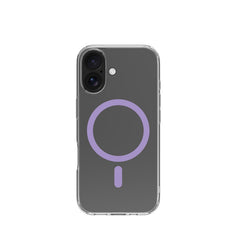 GELSKINMAG - Cover morbida trasparente in TPU, compatibile con la tecnologia Magsafe, anello magnetico color Viola per Apple iPhone 17 [IPHONE 17 CASES]