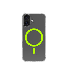 GELSKINMAG - Cover morbida trasparente in TPU, compatibile con la tecnologia Magsafe, anello magnetico color Giallo per Apple iPhone 17 [IPHONE 17 CASES]