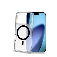 GELSKINMAG - Cover morbida trasparente nero in TPU compatibile con la tecnologia Magsafe per Apple iPhone 17 Pro [IPHONE 17 CASES]