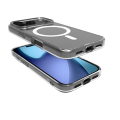 GELSKINMAG - Cover morbida trasparente nero in TPU compatibile con la tecnologia Magsafe per Apple iPhone 17 Pro [IPHONE 17 CASES]