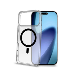GELSKINMAG - Cover morbida trasparente nero in TPU compatibile con la tecnologia Magsafe per Apple iPhone 17 Pro Max [IPHONE 17 CASES]