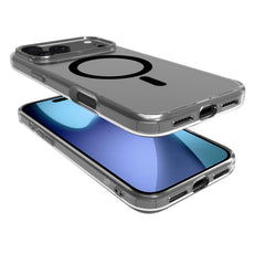 GELSKINMAG - Cover morbida trasparente nero in TPU compatibile con la tecnologia Magsafe per Apple iPhone 17 Pro Max [IPHONE 17 CASES]