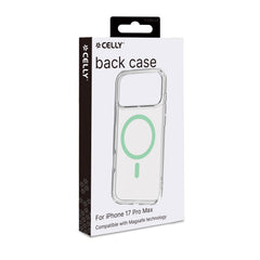 GELSKINMAG - Cover morbida trasparente in TPU, compatibile con la tecnologia Magsafe, anello magnetico color Verde per Apple iPhone 17 Pro Max [IPHONE 17 CASES]
