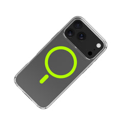 GELSKINMAG - Cover morbida trasparente in TPU, compatibile con la tecnologia Magsafe, anello magnetico color Giallo per Apple iPhone 17 Pro Max [IPHONE 17 CASES]