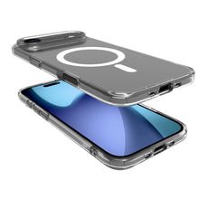 GELSKINMAG - Cover morbida trasparente nero in TPU compatibile con la tecnologia Magsafe per Apple iPhone Air [IPHONE 17 CASES]