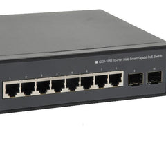 LEVELONE GEP-1051 - SWITCH 10-PORTE GIGABIT WEBSMART POE 802.3 af/at 70W, 2-PORTE GIGABIT SFP