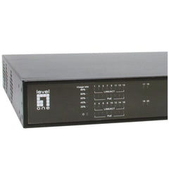 LEVELONE GEP-2021 - SWITCH 20-PORTE GIGABIT POE 802.3at/af 270W, 2x Gigabit RJ45 + 2x Gigabit SFP