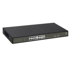 LEVELONE GES-2118P - SWITCH HILBERT 18-PORTE GIGABIT SMART LITE POE 802.3at/af 230W, 16x PoE + 2x Gigabit SFP