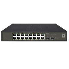 LEVELONE GES-2118 - SWITCH HILBERT 16-PORTE GIGABIT SMART LITE, 16x Gigabit RJ45 + 2x Gigabit SFP