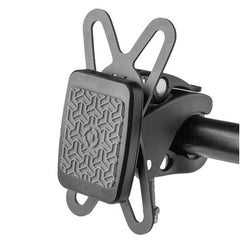 GHOSTBIKE - Supporto universale magnetico per smartphone utilizzabile su manubrio bici e ebike, 4 magneti ultra forti, base in silicone, morsetto regolabile, 2 piastre metalliche